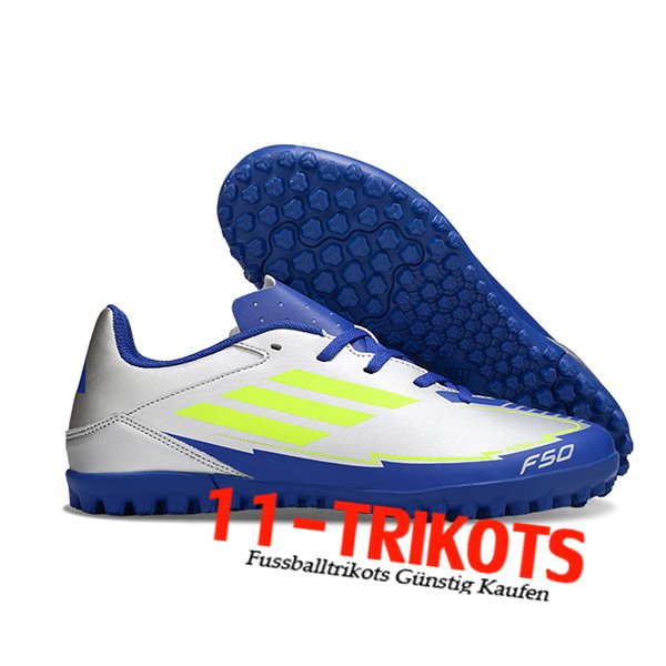 Adidas Fussballschuhe F50 CLUB TF Grau/Blau/Grün