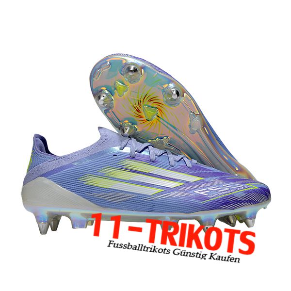 Adidas Fussballschuhe F50 Elite SG lila/Grün -03