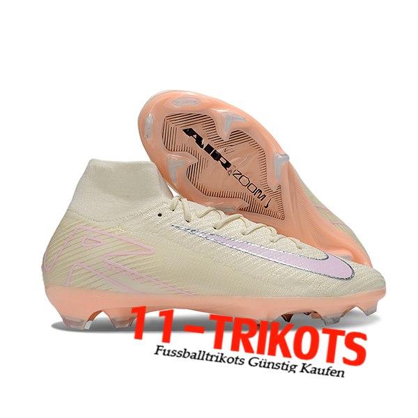 Nike Fussballschuhe Air Zoom Mercurial Superfly IIX Elite FG Gelb/Rosa