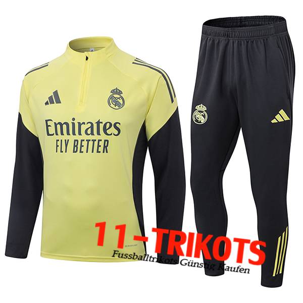 Real Madrid Trainingsanzug Gelb/Schwarz 2025/2026