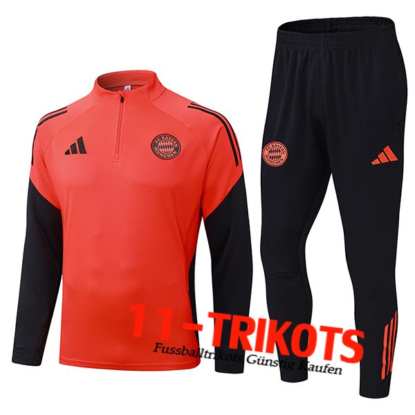 Bayern Munchen Trainingsanzug Orange/Schwarz 2025/2026