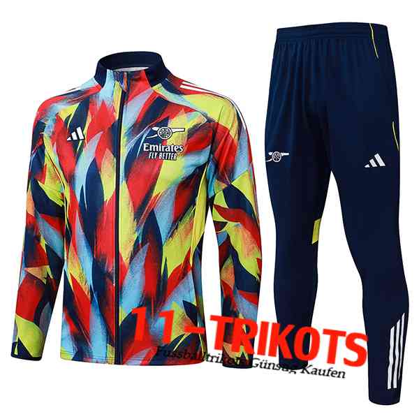 Arsenal Trainingsanzug jacke Rot/Blau/Gelb 2025/2026