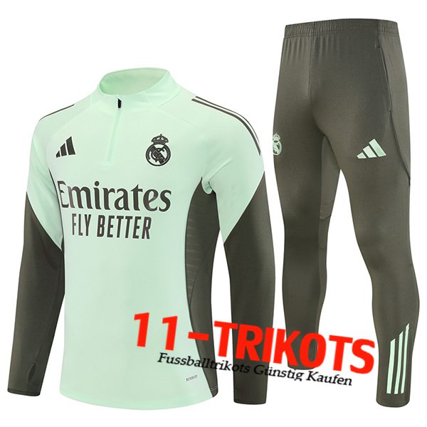 Real Madrid Trainingsanzug Grün/Braun 2025/2026