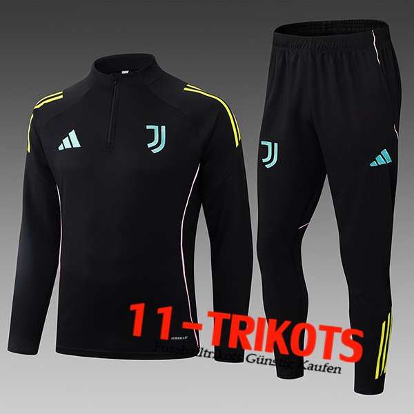 Juventus Trainingsanzug Kinder Schwarz 2025/2026