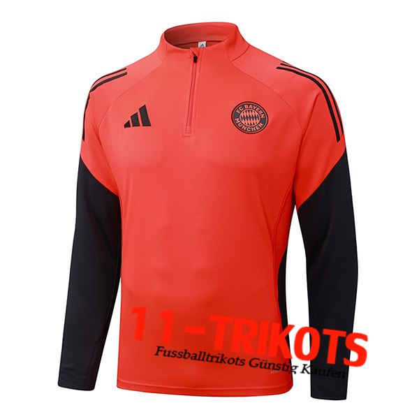 Bayern Munchen Training Sweatshirt Orange/Schwarz 2025/2026