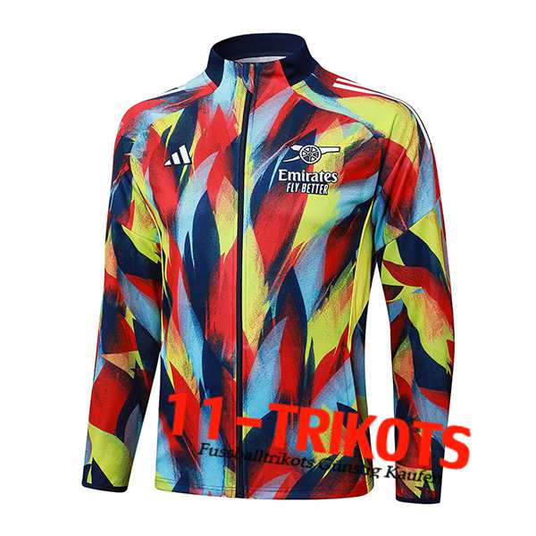 Arsenal Trainingsjacke Rot/Blau/Gelb 2025/2026