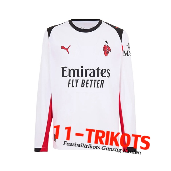 Neues AC Milan Auswärtstrikot Langarms 2025/2026