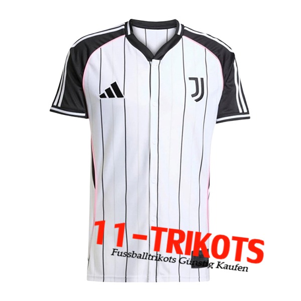 Juventus Fussball Trikots Special Edition Weiß/Schwarz 2025/2026
