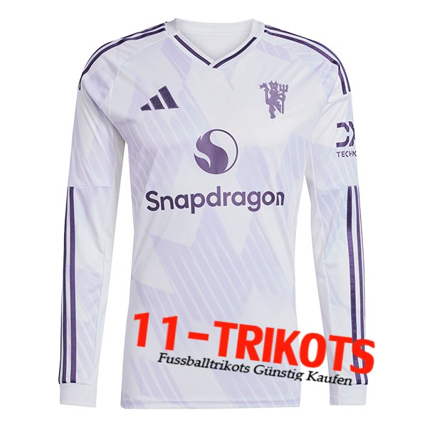 Neues Manchester United Auswärtstrikot Langarms 2025/2026