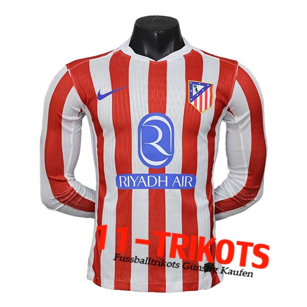 Neues Atletico Madrid Heimtrikot Langarms 2025/2026