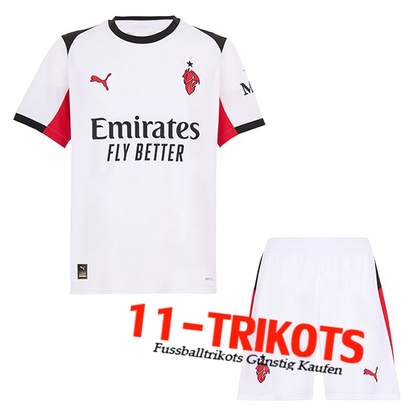 Neues AC Milan Kinder Auswärtstrikot 2025/2026