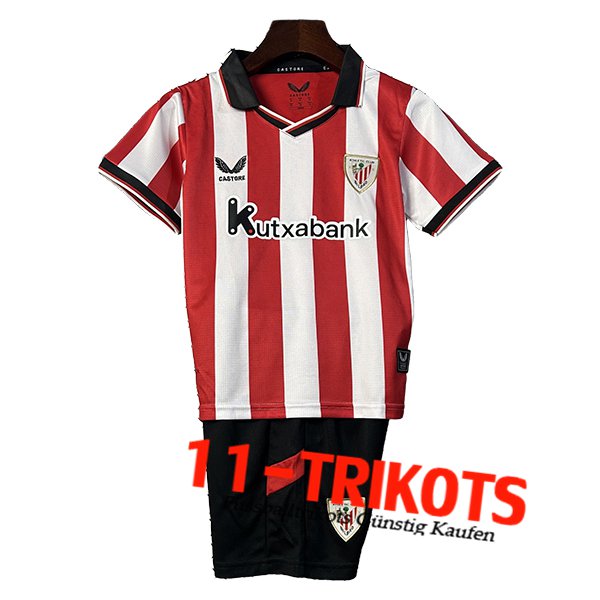 Neues Athletic Bilbao Kinder Heimtrikot 2025/2026