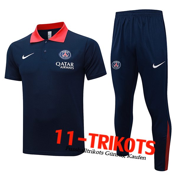 PSG Poloshirt Navy blau 2025/2026