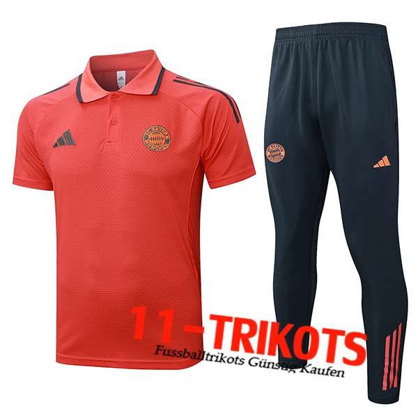 Bayern Munchen Poloshirt Orange/Grau 2025/2026