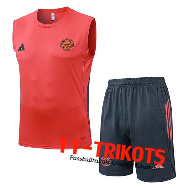 Bayern Munchen Trainings-Tanktops Orange/Grau 2025/2026