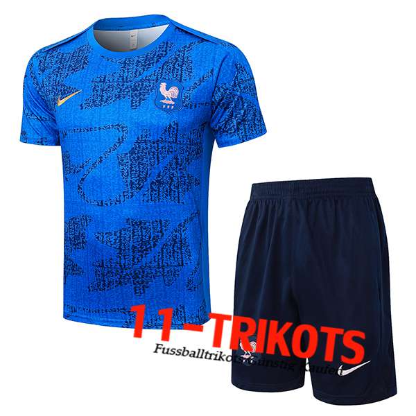Frankreich Trainingstrikot Blau 2025/2026