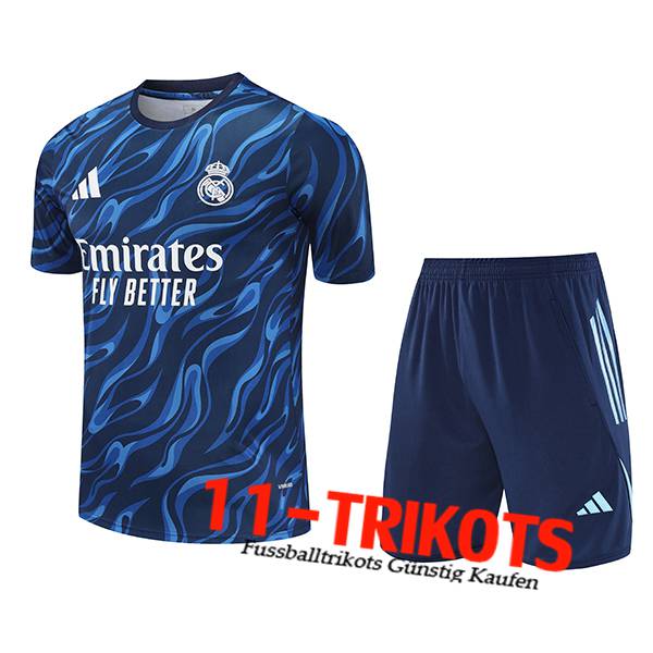 Real Madrid Trainingstrikot Blau 2025/2026