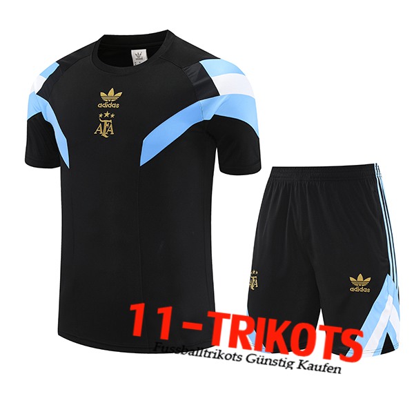 Argentinien Trainingstrikot Schwarz/Blau/Weiß 2025/2026