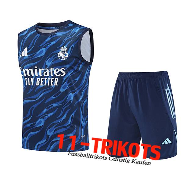 Real Madrid Trainings-Tanktops Blau 2025/2026