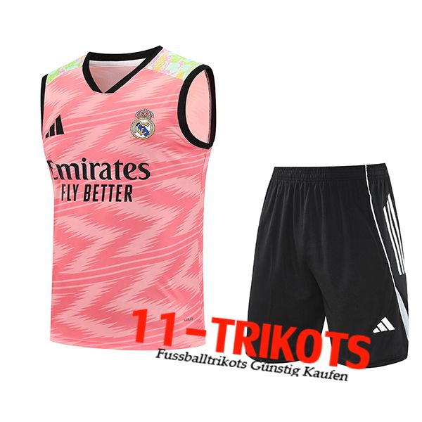 Real Madrid Trainings-Tanktops Rosa/Grün 2025/2026