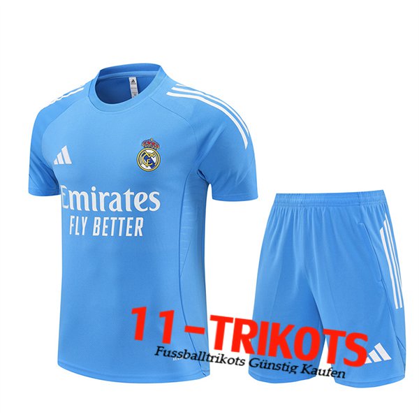 Real Madrid Trainingstrikot Hellblau 2025/2026