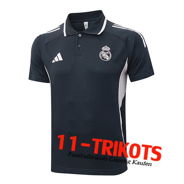 Real Madrid Poloshirt Grau/Rosa 2025/2026