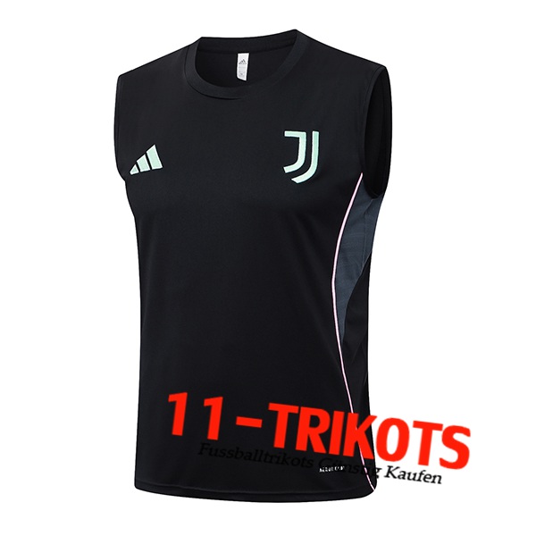 Juventus Trainings-Tanktops Schwarz 2025/2026