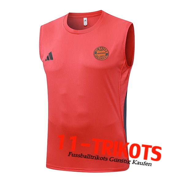 Bayern Munchen Trainings-Tanktops Orange/Grau 2025/2026