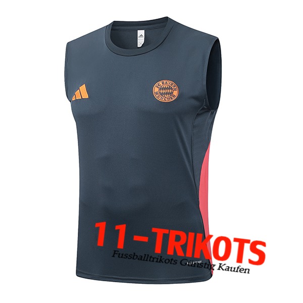 Bayern Munchen Trainings-Tanktops Grau/Orange 2025/2026