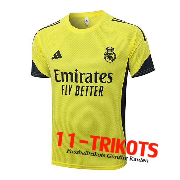 Real Madrid Trainingstrikot Gelb/Schwarz 2025/2026