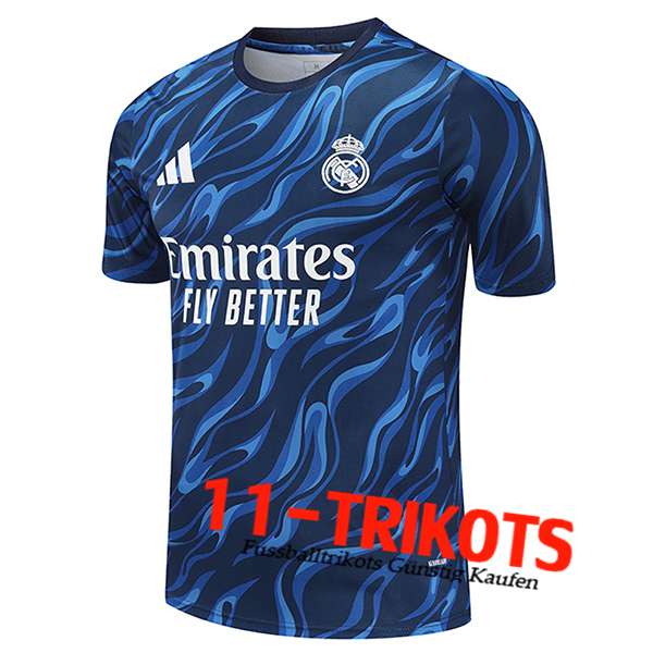 Real Madrid Trainingstrikot Blau 2025/2026 -03