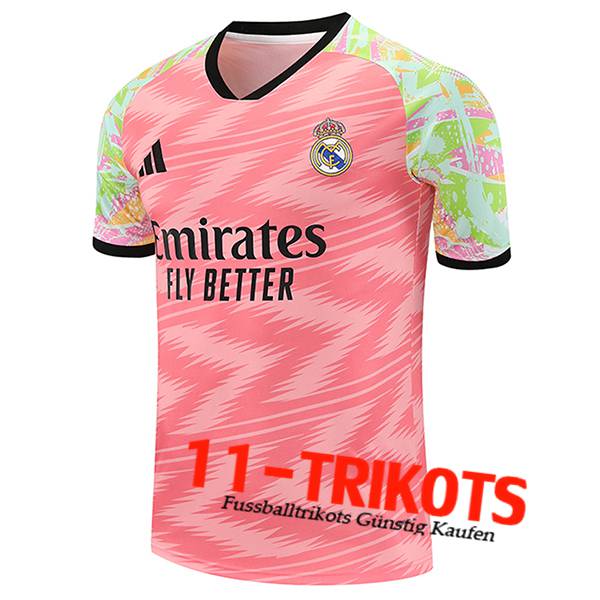Real Madrid Trainingstrikot Rosa/Grün 2025/2026