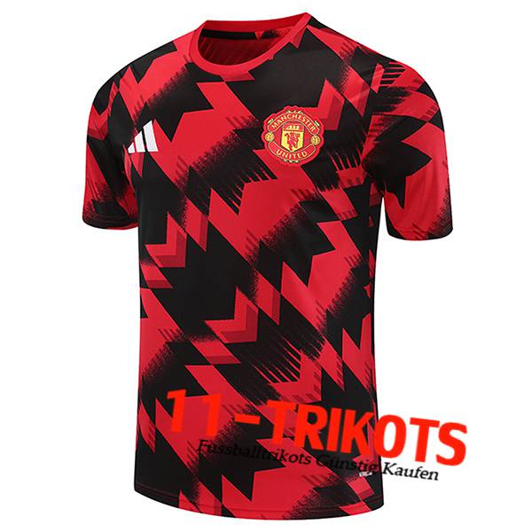 Manchester United Trainingstrikot Rot/Schwarz 2025/2026 -03