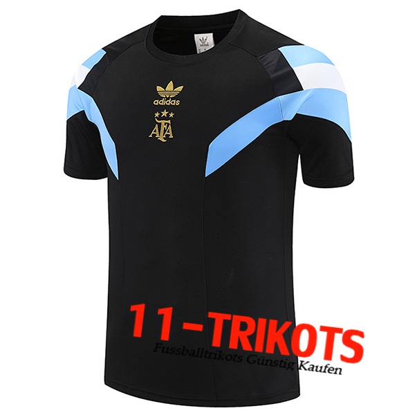 Argentinien Trainingstrikot Schwarz/Blau/Weiß 2025/2026