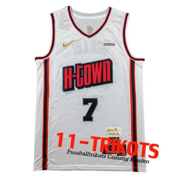 Houston Rockets Trikot (DURANT #7) 2025/26 Weiß/Rot/Schwarz