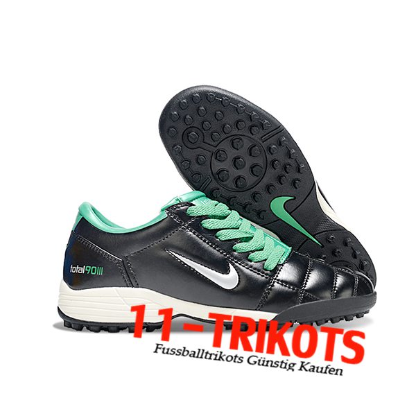 Nike Fussballschuhe T90 TF Schwarz/Grün/Grau