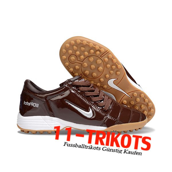 Nike Fussballschuhe T90 TF Braun/Weiß