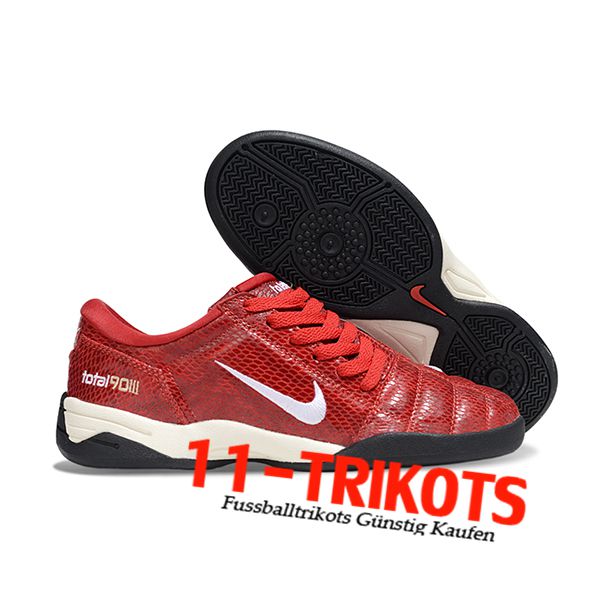 Nike Fussballschuhe T90 IC Rot/Weiß -02