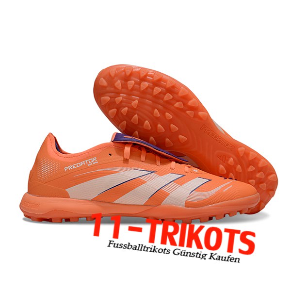 Adidas Fussballschuhe PREDATOR LEAGUE FT TURF Orange/Weiß