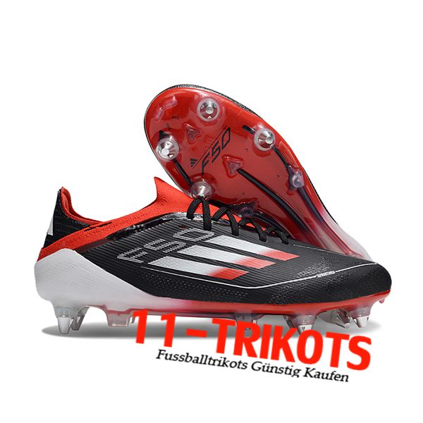 Adidas Fussballschuhe F50 Elite SG Schwarz/Weiß/Orange