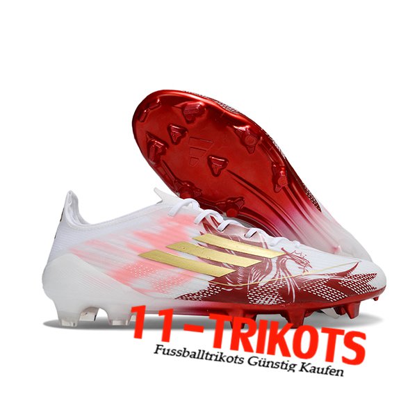 Adidas Fussballschuhe F50 ELITE FG Weiß/Rot/Rosa/Gelb