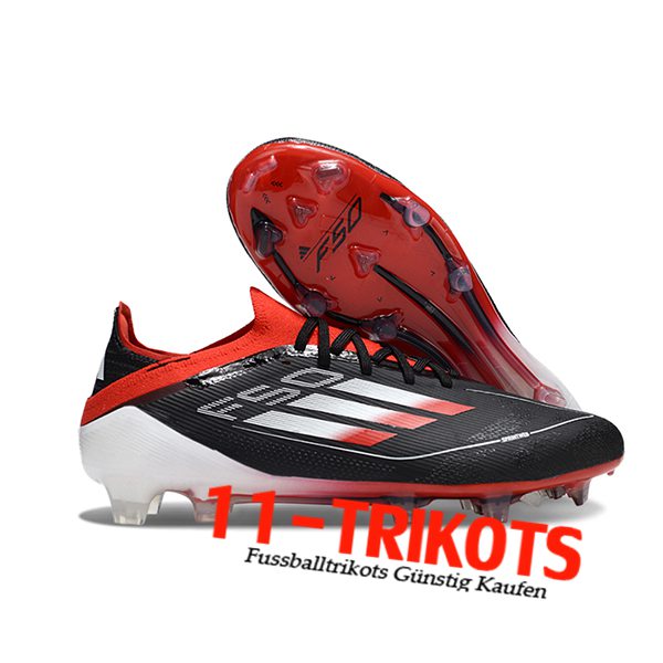 Adidas Fussballschuhe F50 Elite FG Schwarz/Orange/Weiß