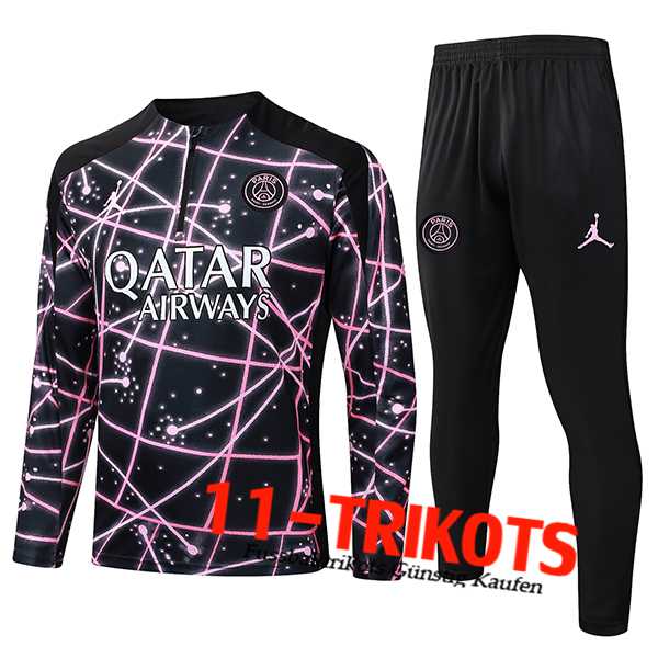 PSG Trainingsanzug Schwarz/Rosa 2025/2026