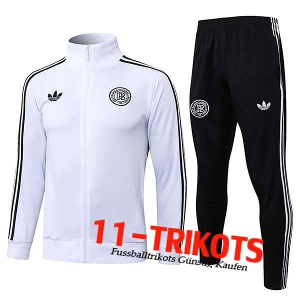 Deutschland Trainingsanzug jacke Weiß/Schwarz 2025/2026