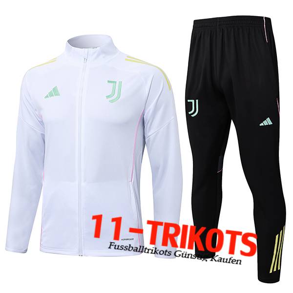 Juventus Trainingsanzug jacke Weiß/Gelb 2025/2026