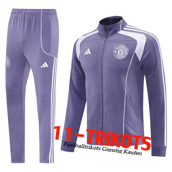 Manchester United Trainingsanzug jacke lila/Weiß 2025/2026