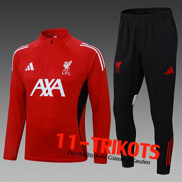 FC Liverpool Trainingsanzug Kinder Rot/Weiß/Schwarz 2025/2026