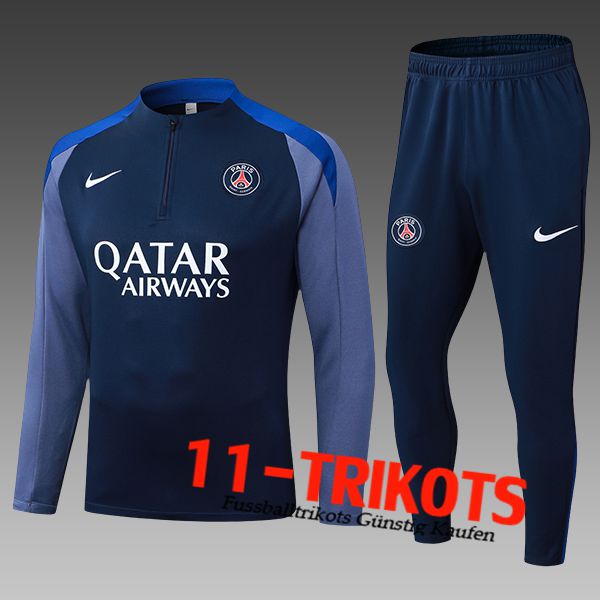 PSG Trainingsanzug Kinder Blau/Grau 2025/2026