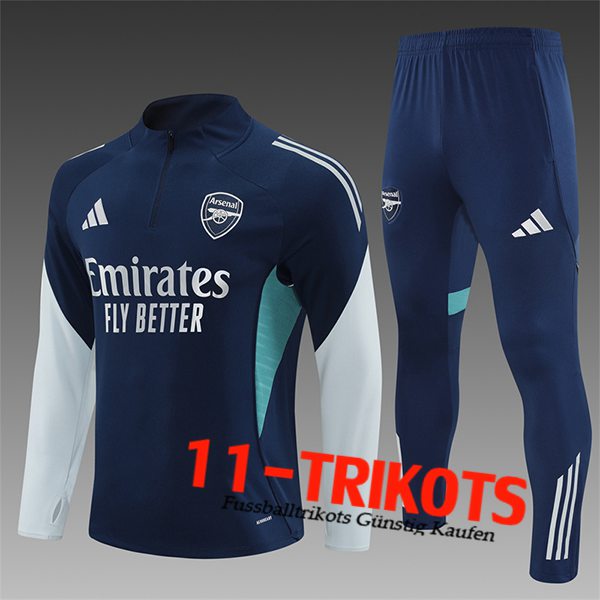 Arsenal Trainingsanzug Kinder Blau/Grau 2025/2026
