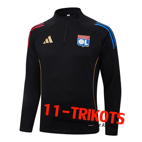 lyon Training Sweatshirt Schwarz/Rot/Blau 2025/2026
